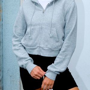 Brandy Cropped Crystal Hoodie